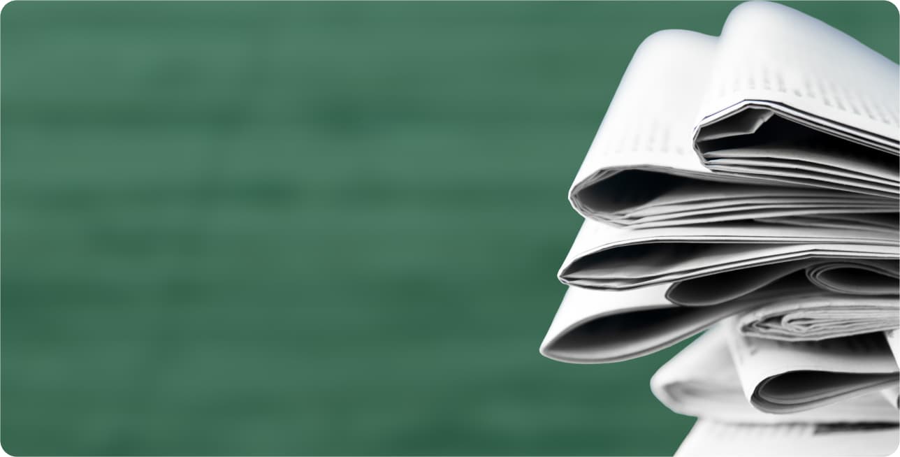 Newspaper stack